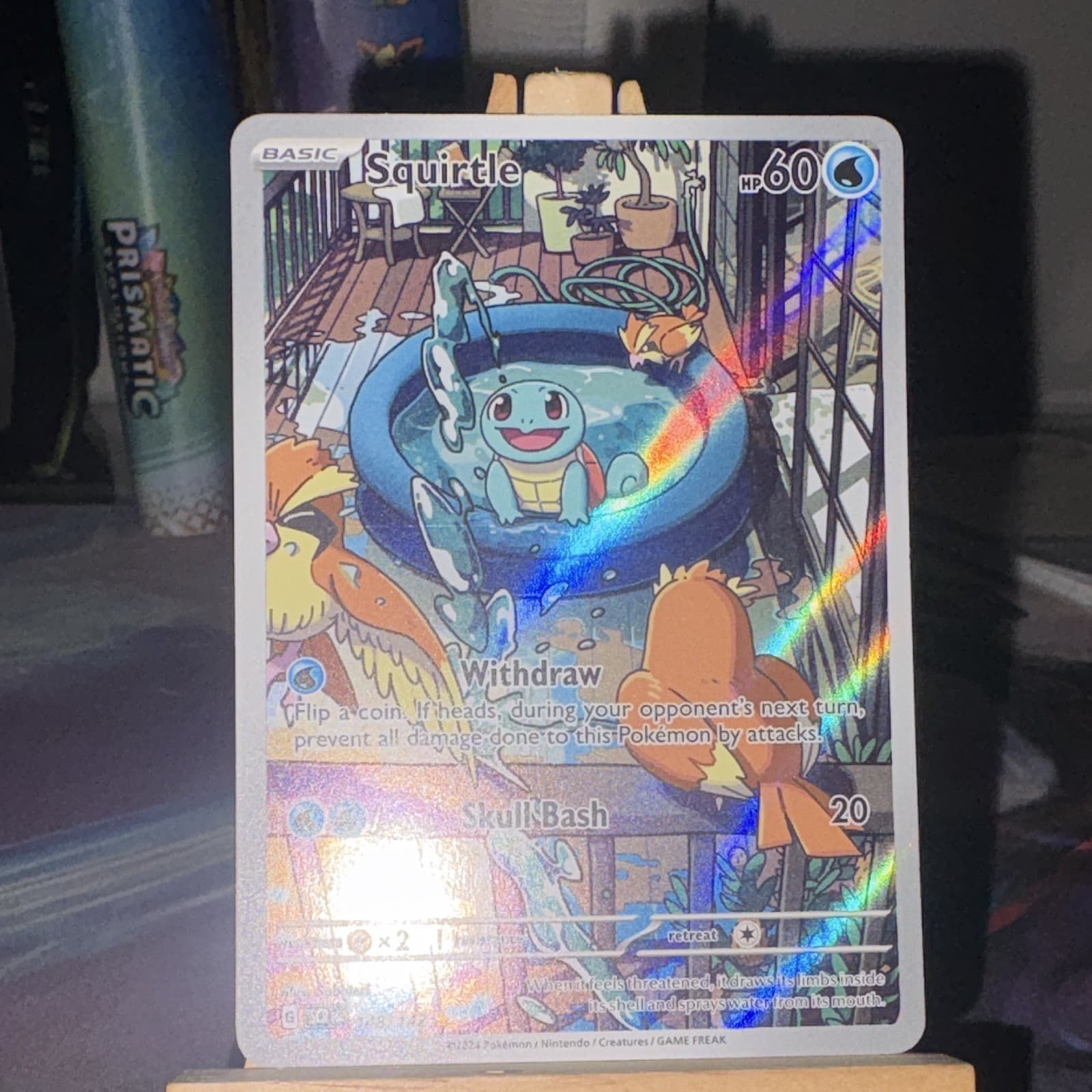 Squirtle 148/142 SV07 Stellar Crown Illustration Rare Holo ENG