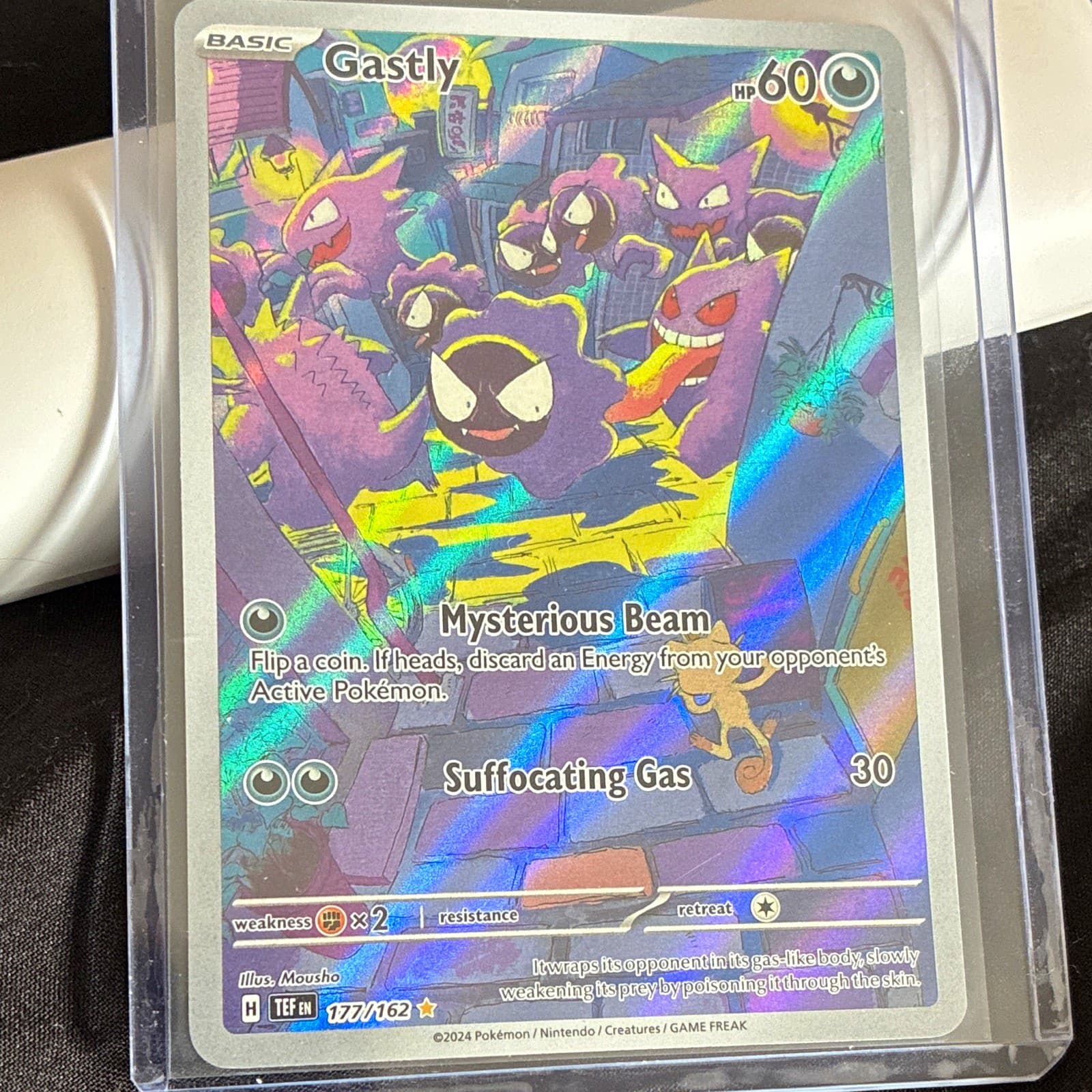 The Pokémon Company Gastly 177/162 SV05 Temporal Forces IR Holo EN 2024 HP 60