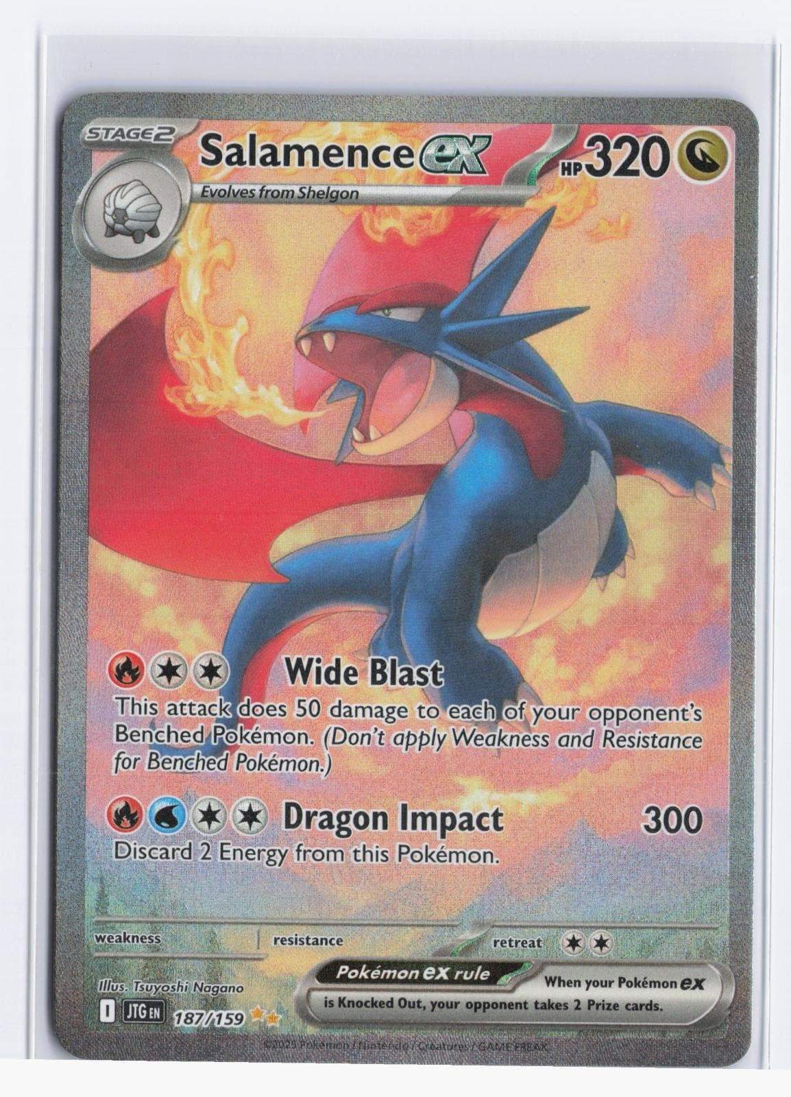 Salamence ex 187/159 Special Illustration Rare Journey Together Pokemon Holo NM