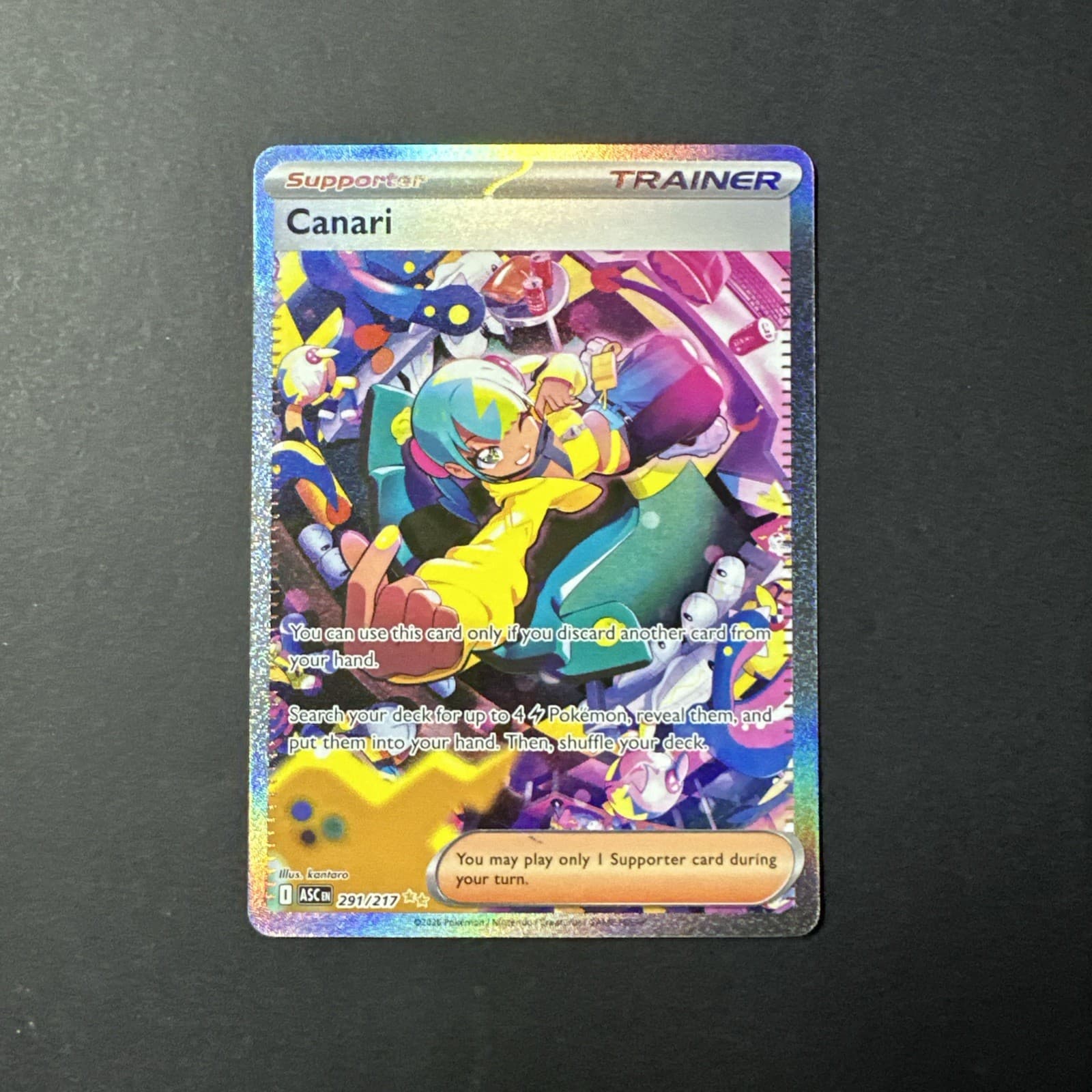 Canari 291/217 Me: Ascended Heroes Special Illustration Rare Holo
