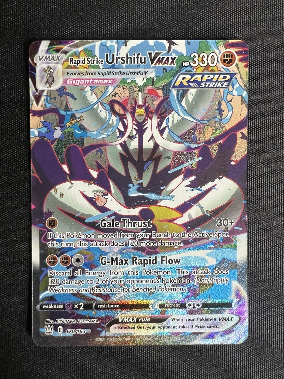Rapid Strike Urshifu VMAX (Alternate Art Secret) 170/163 Swsh05: Battle...