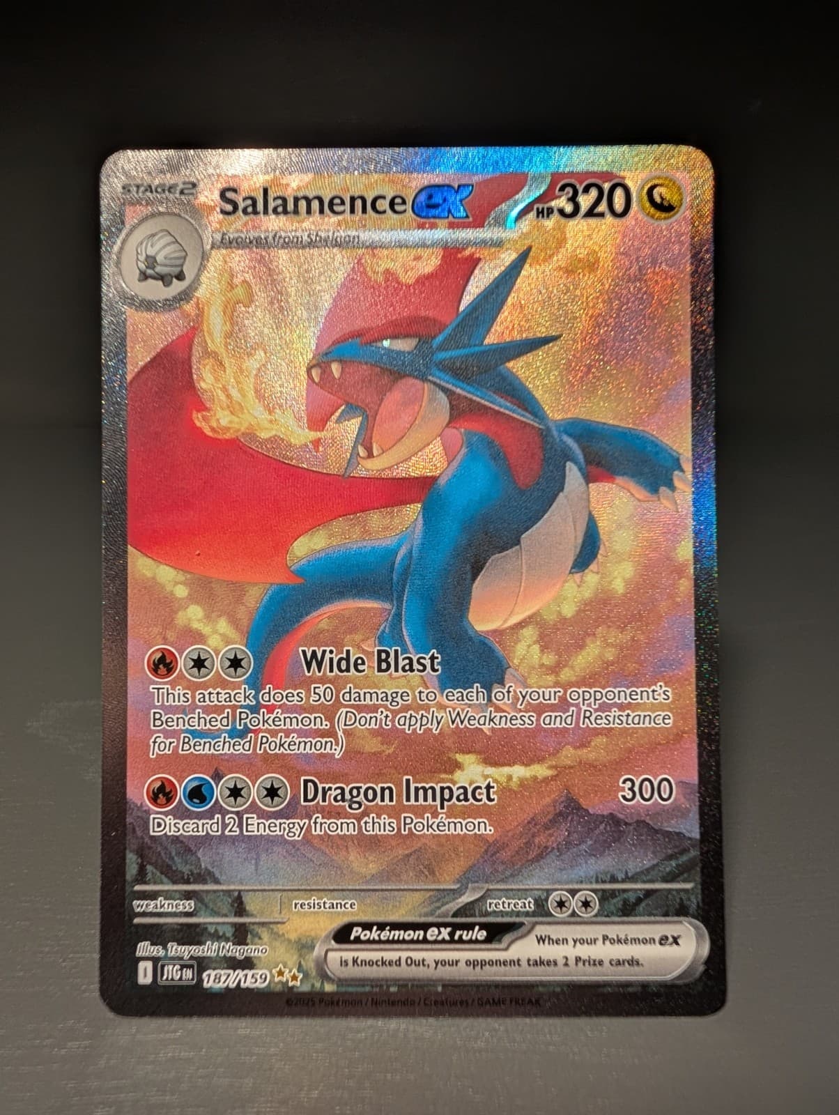 Salamence ex Holo Special Illustration Rare SV09: Journey Together 187/159 NM