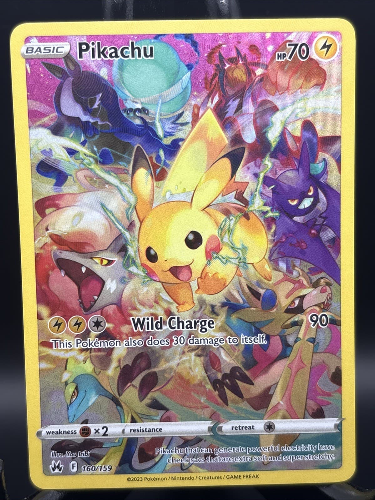 Pikachu 160/159 Crown Zenith Secret Rare Full Art 2023 Near Mint Condition