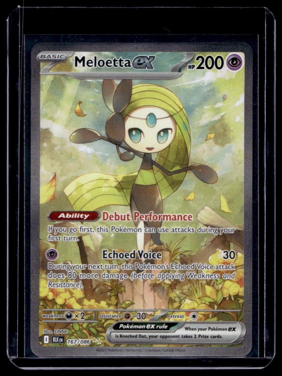 2025 Pokemon Black Bolt Meloetta ex 167/086 