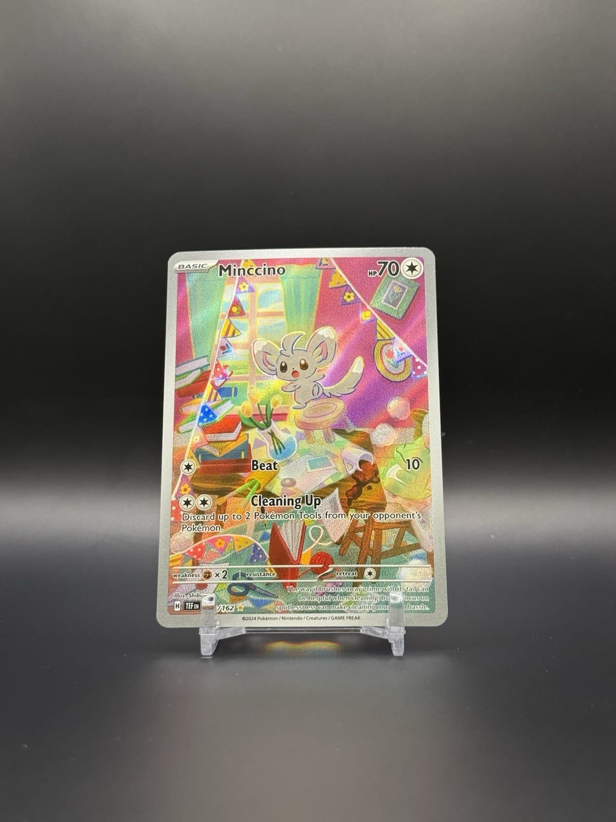 Cinccino 183/162SV05: Temporal Forces Holo IR Illustration Rare