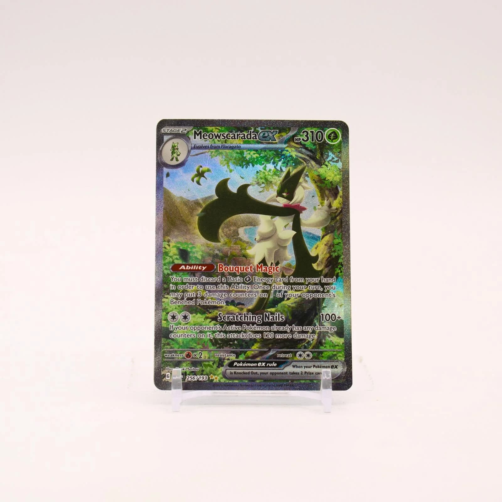 Meowscarada ex - 256/193 Paldea Evolved Holo Special Illustration Pokemon - NM