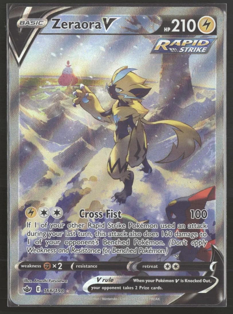 SWSH06: Chilling Reign Zeraora V (Alternate Full Art) #166/198