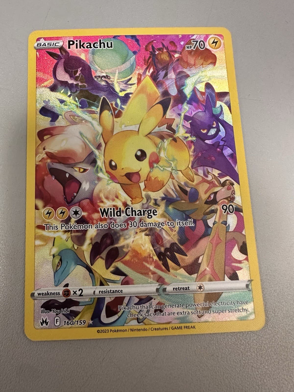 Pikachu 2023 Pokemon Sword & Shield Crown Zenith #160/159