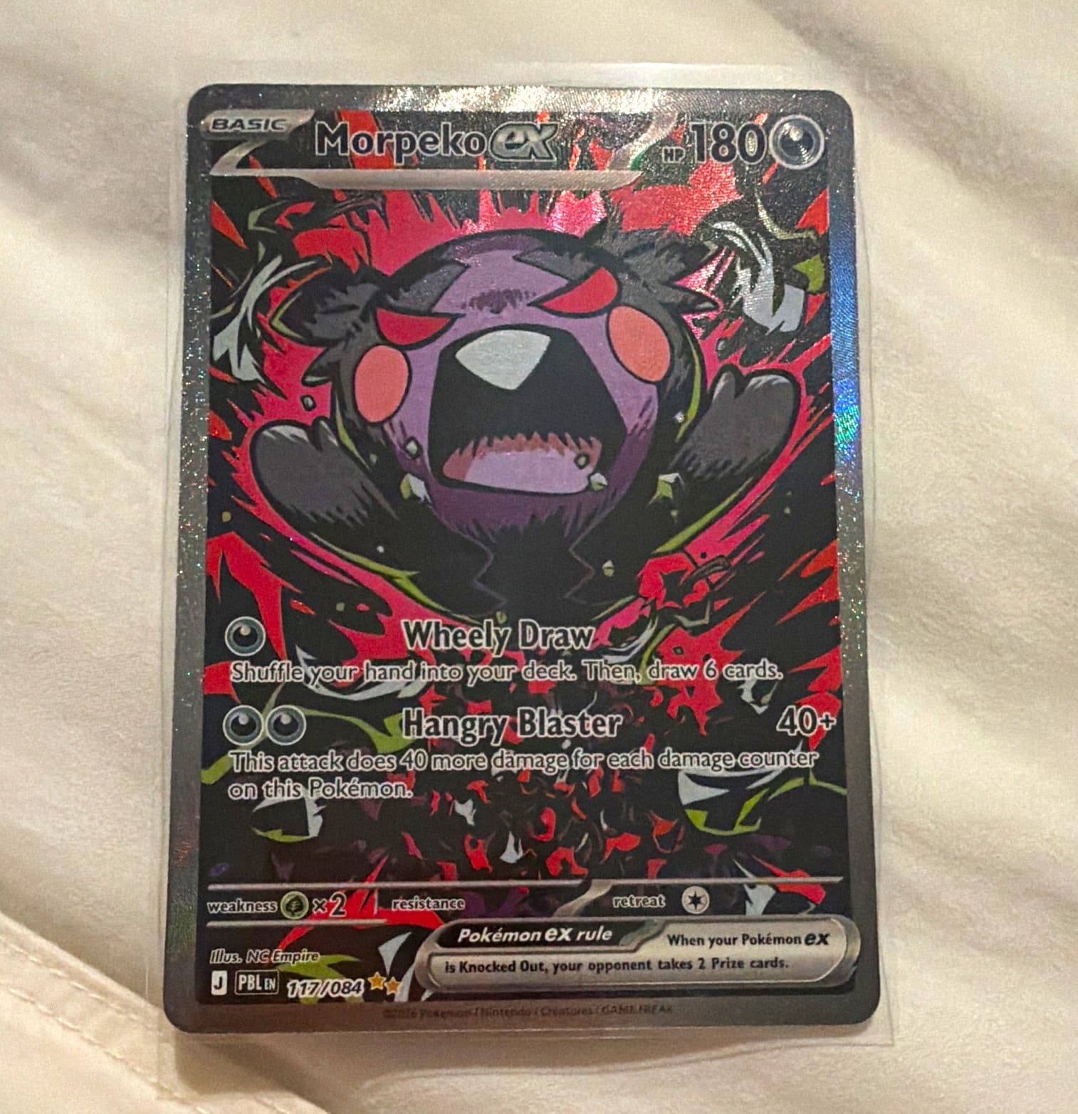 The Pokémon Company Morpeko ex Full Art Holo Double Rare 117/084 ENG 180HP