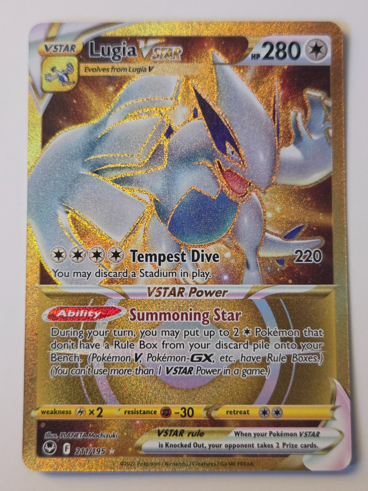 Pokemon Lugia VSTAR 211/195 - Silver Tempest