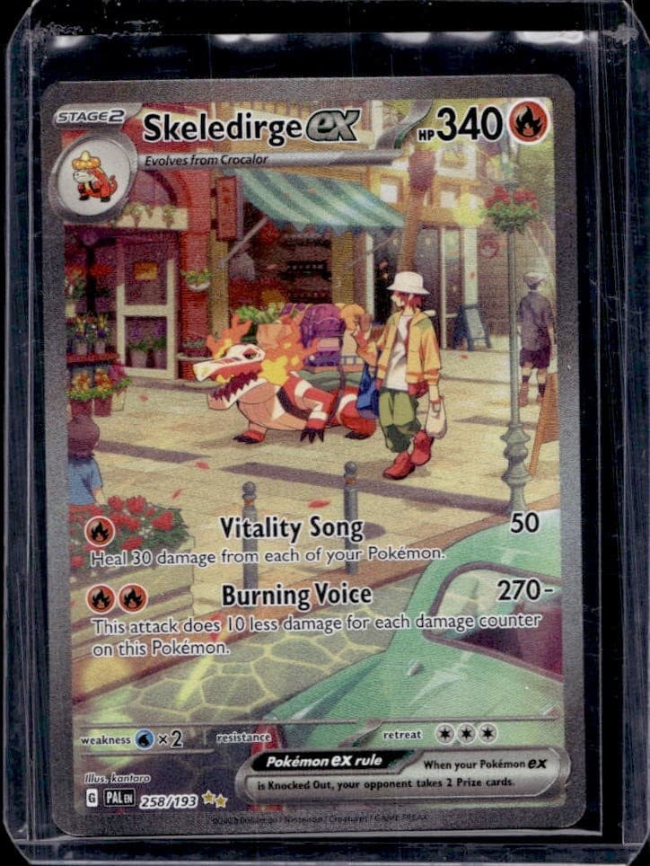 2023 Pokemon SV Paldea Evolved Skeledirge ex Special Illustration Rare #258/193