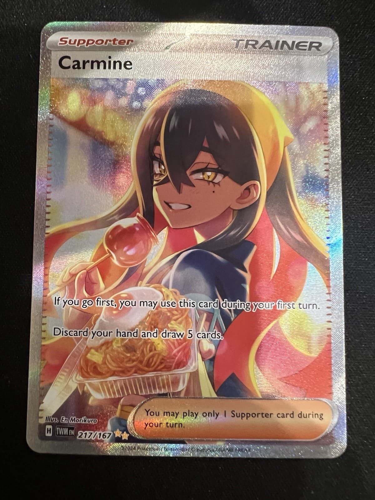 Pokémon TCG Carmine Full Art Trainer 217/167 Twilight Masquerade SIR English NM