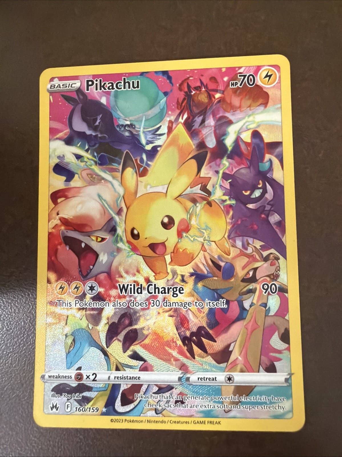 Pikachu (Secret) 160/159 SWSH: Crown Zenith Holo