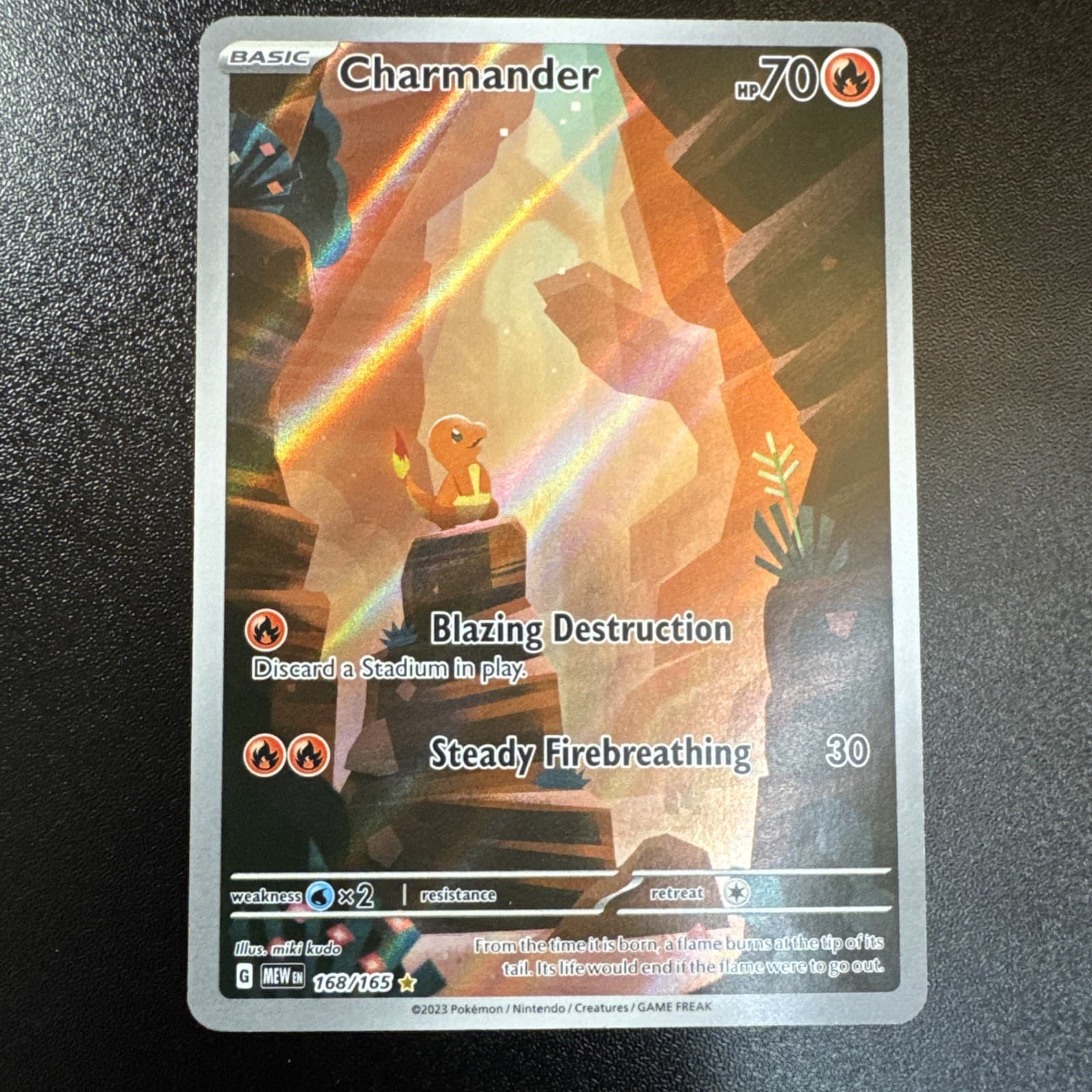 Charmander Sv: Scarlet & Violet 151 Illustration Rare Full Art Holo EN 168/165