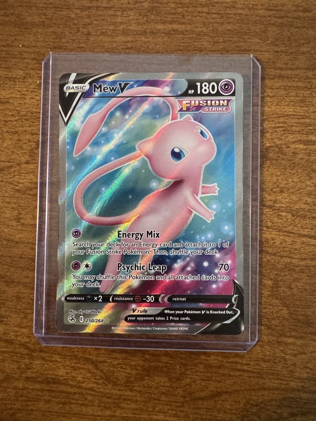 Mew V (Full Art) 250/264 Swsh08: Fusion Strike Holo