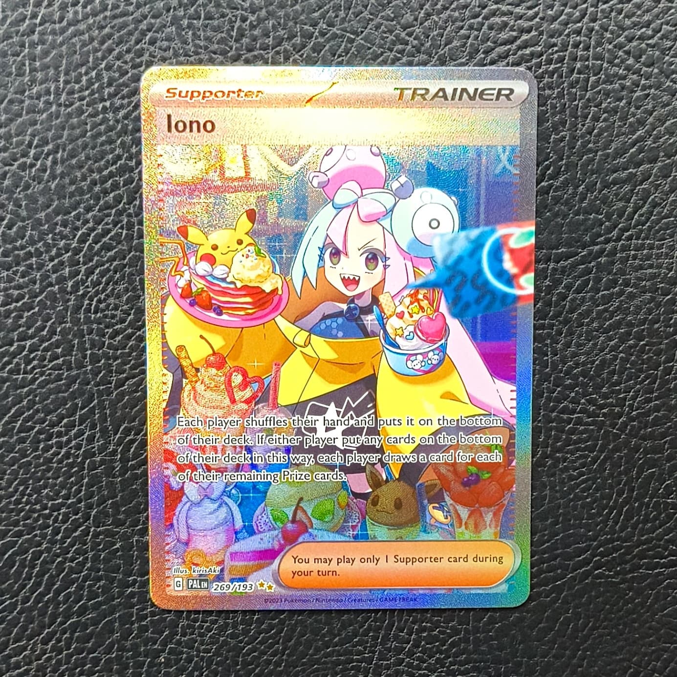Pokemon TCG Iono 269/193 Paldea Evolved SIR Full Art Holo EN Trainer