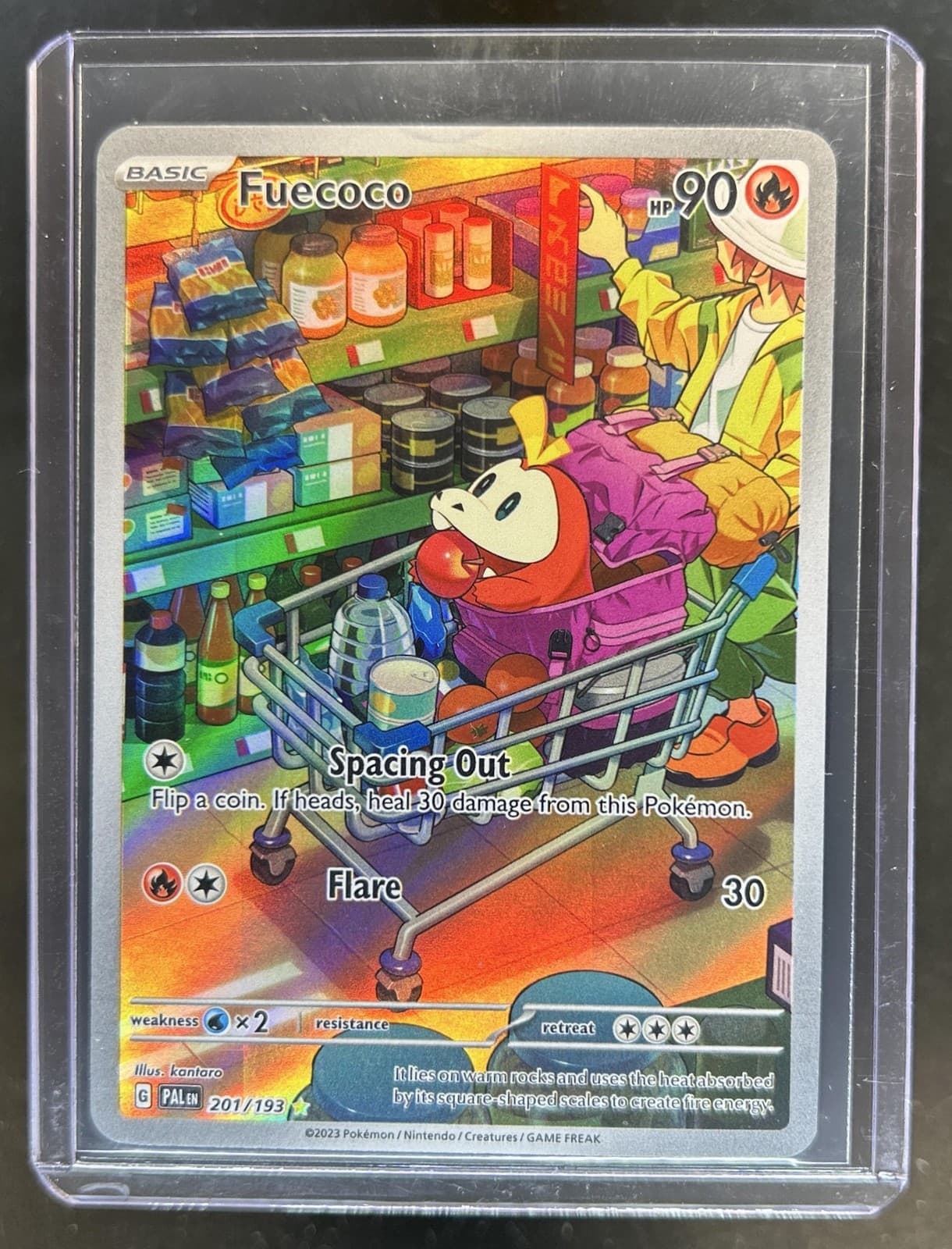 2023 Pokemon SV Paldea Evolved Fuecoco Illustration Rare #201/193