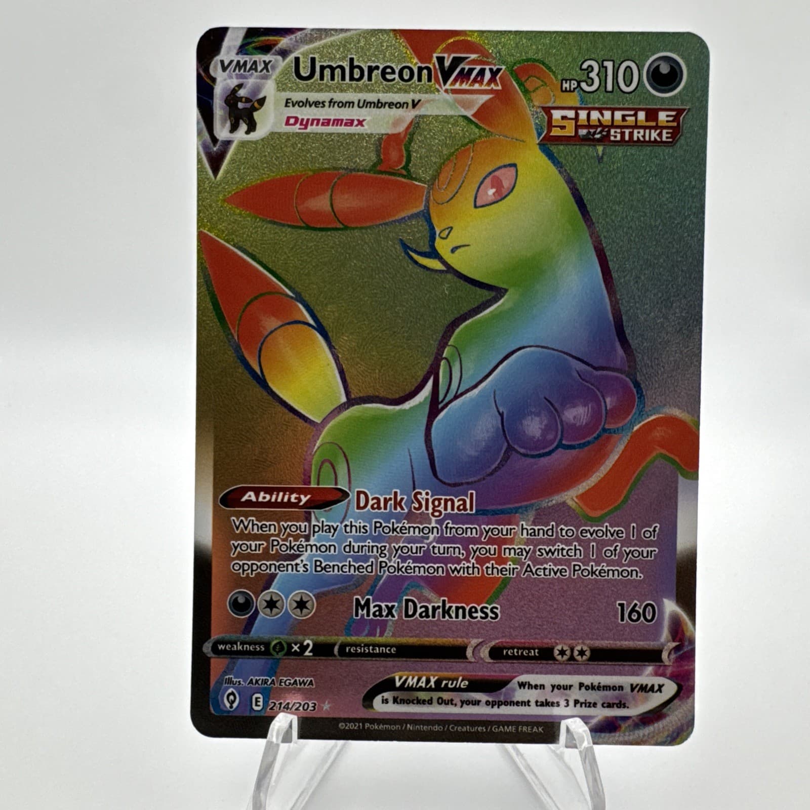 🌙 Umbreon VMAX 214/203 Evolving Skies Secret Rare Holo NM Excellent conditions