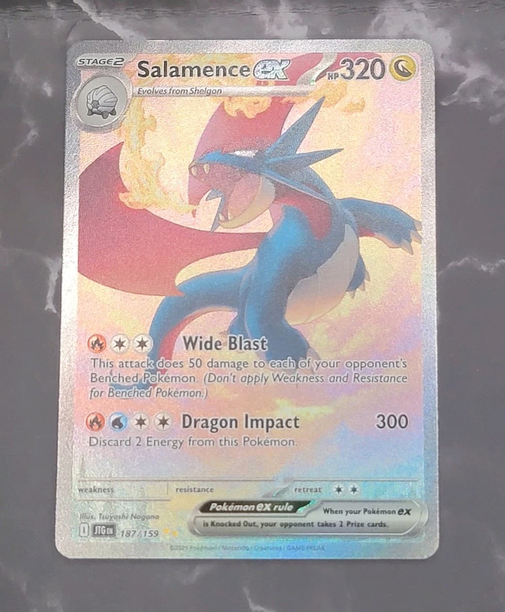 Salamence ex 187/159 SIR Sv09: Pokemon - NM