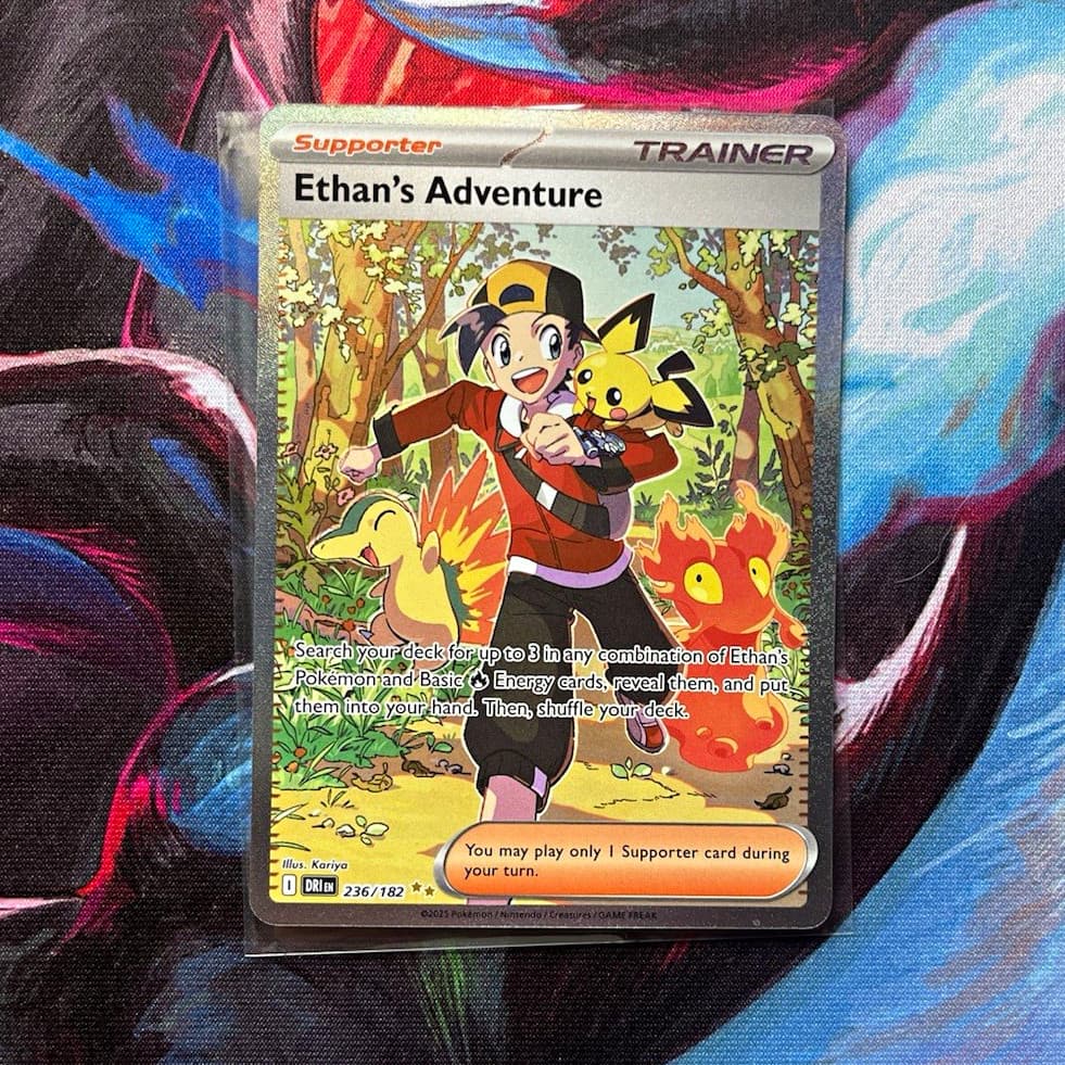 The Pokémon Company Ethan's Adventure 236/182 SV10 Destined Rivals SIR Holo EN