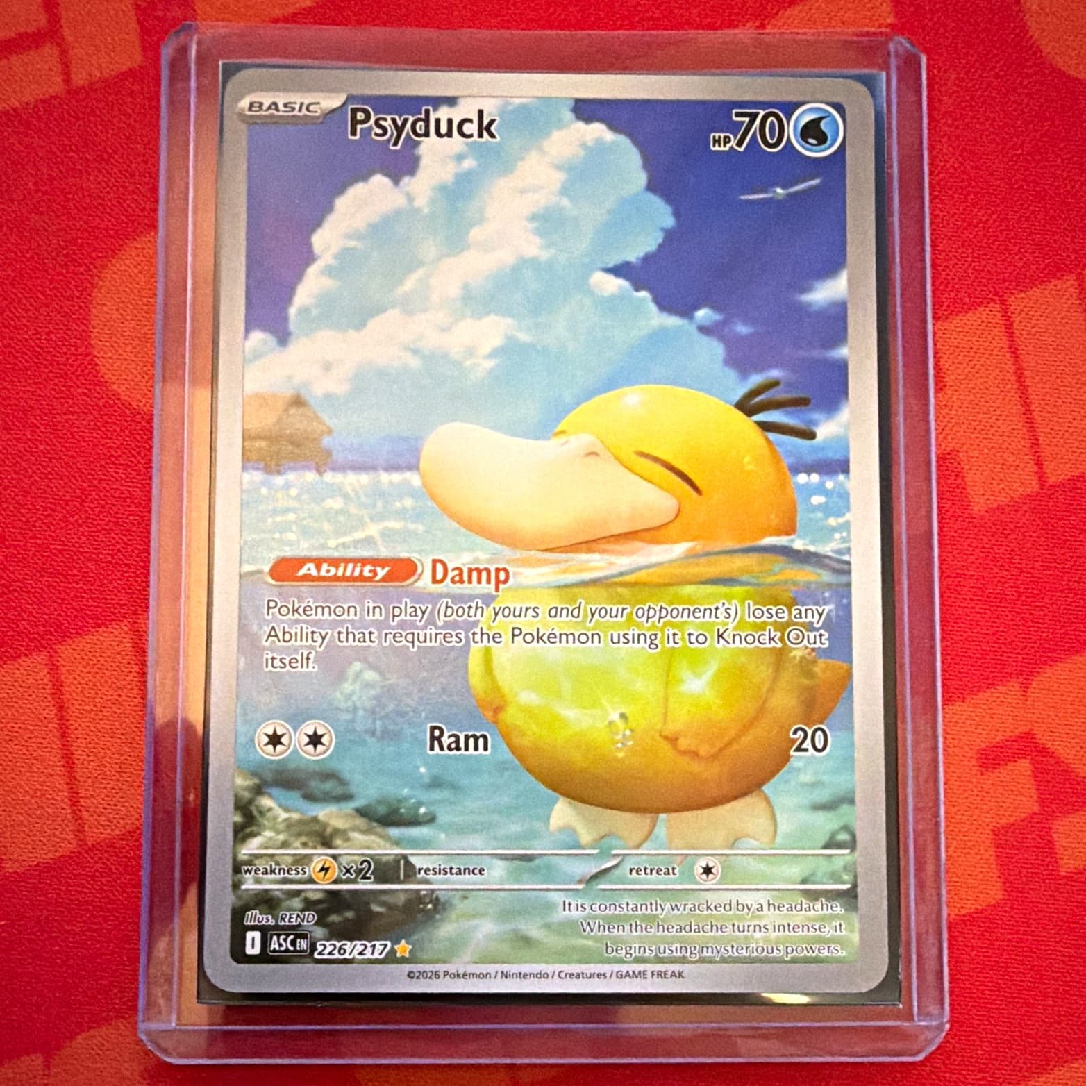 Psyduck 226/217 Ascended Heroes Illustration Rare Full Art - NM/M & SHIPS FAST!
