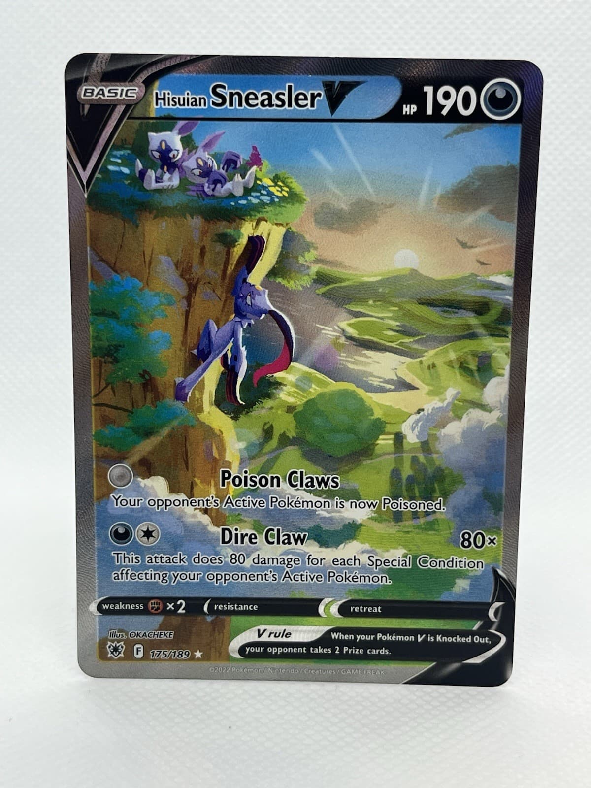 Hisuian Sneasler V (Alternate Full Art) 175/189 Swsh10: Astral Radiance Holo