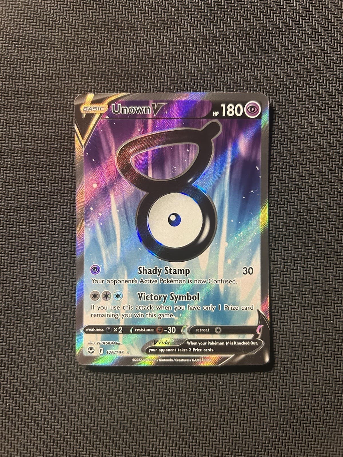 Pokemon TCG Unown V 176/195! NM Condition! See Description!