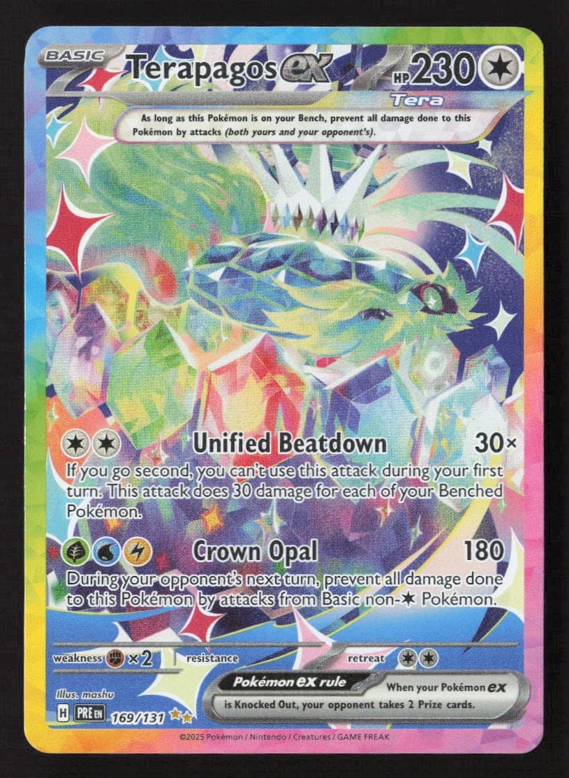 Terapagos ex - Special Illustration Rare SV: Prismatic Evolutions 169/131 NM
