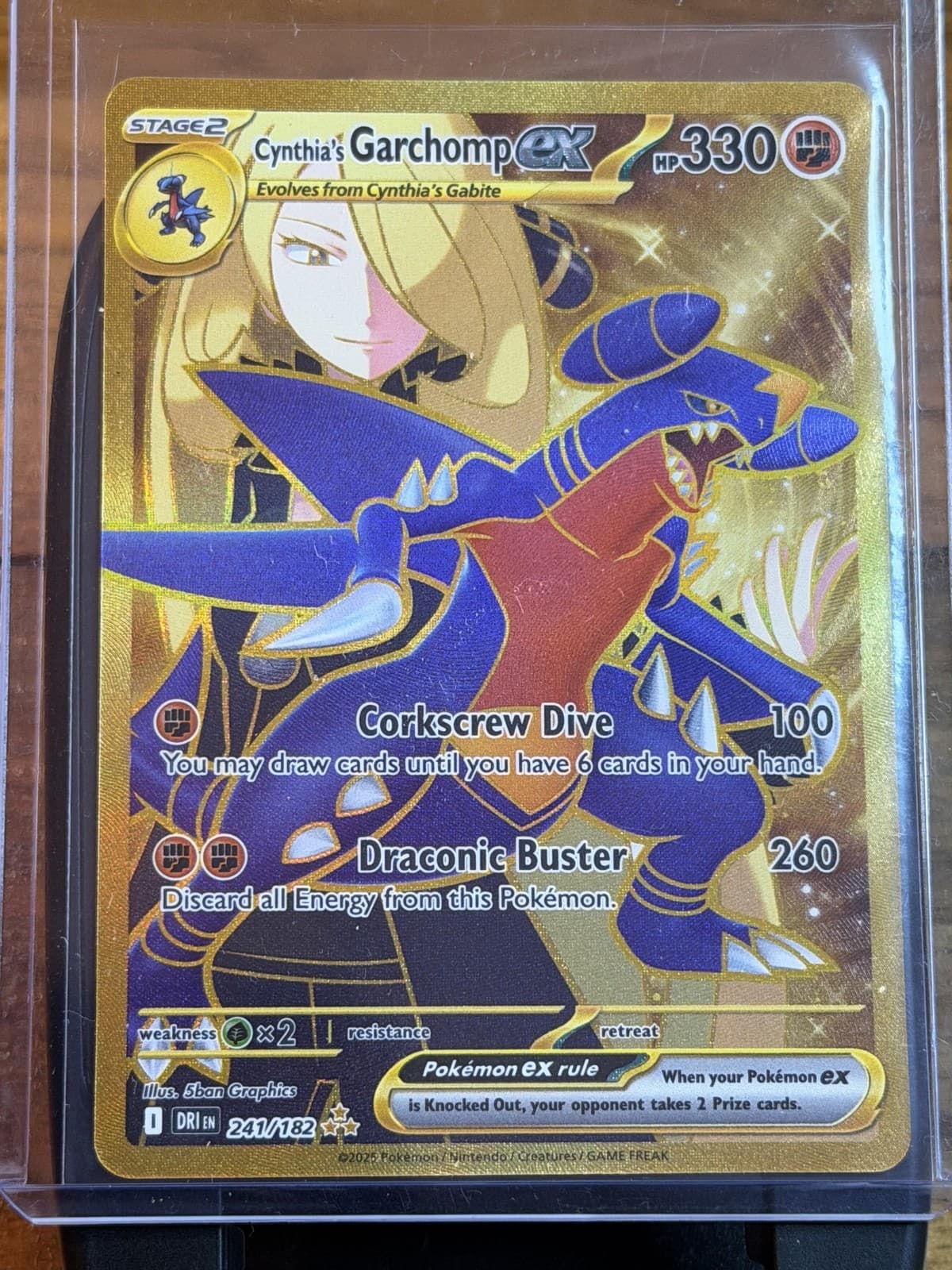 Cynthia's Garchomp ex 241/182 Sv10: Destined Rivals Holo