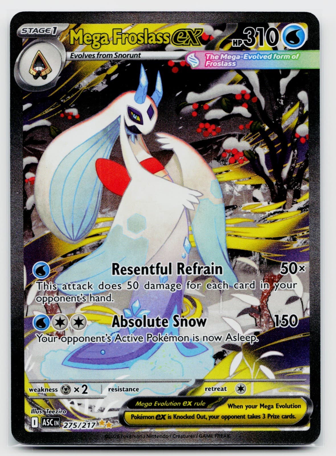 Mega Froslass ex 275/217 | ME: Ascended Heroes Special Illustration Rare - NM
