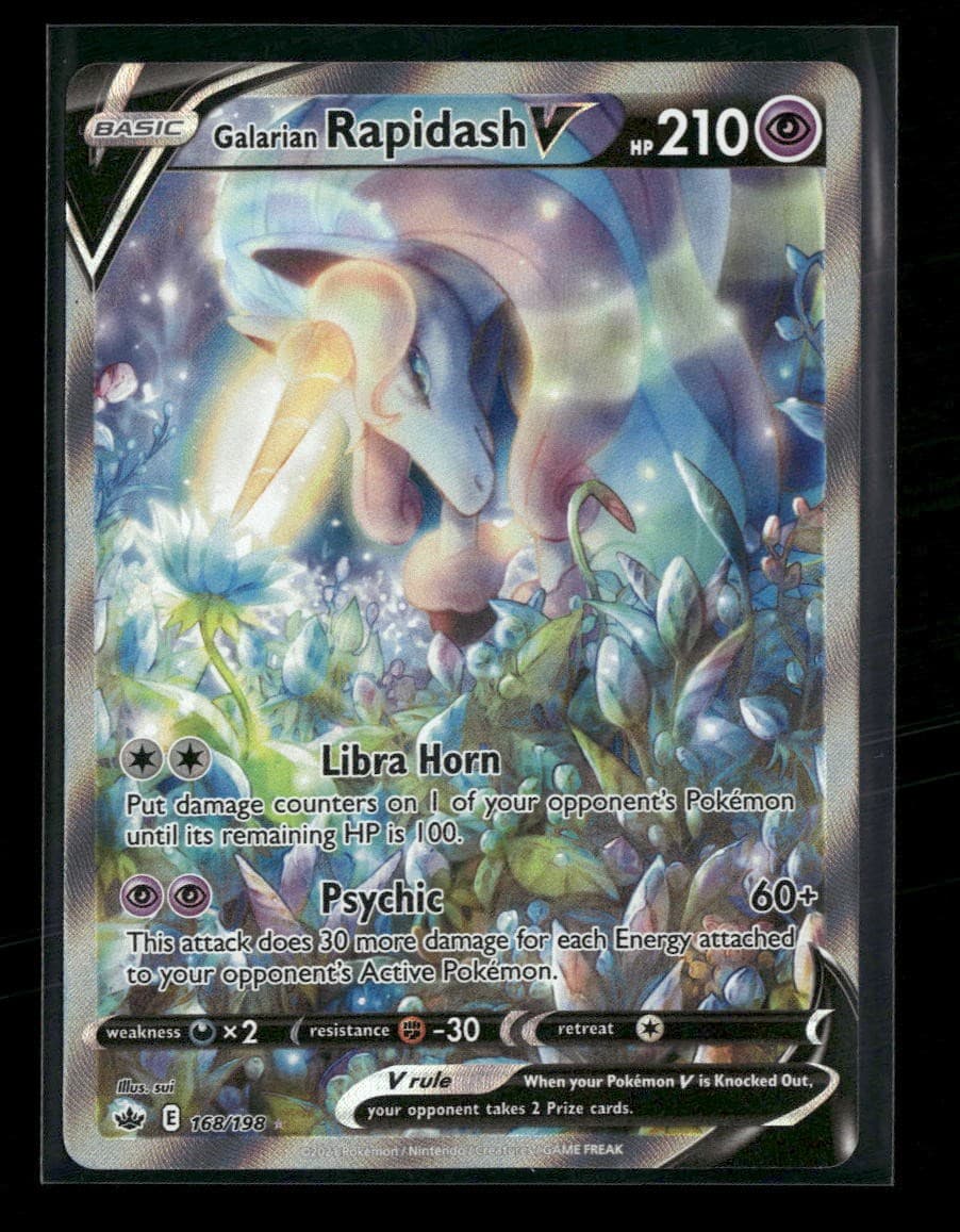 SWSH06: Chilling Reign Galarian Rapidash V (Alternate Full Art) #168/198