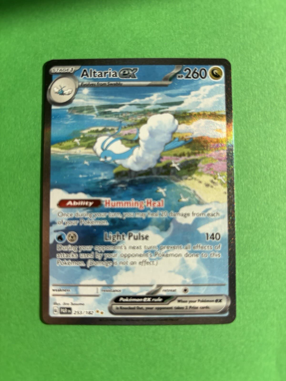 Pokémon TCG Altaria EX Paradox Rift Holo Card 253/182 Illustration Rare
