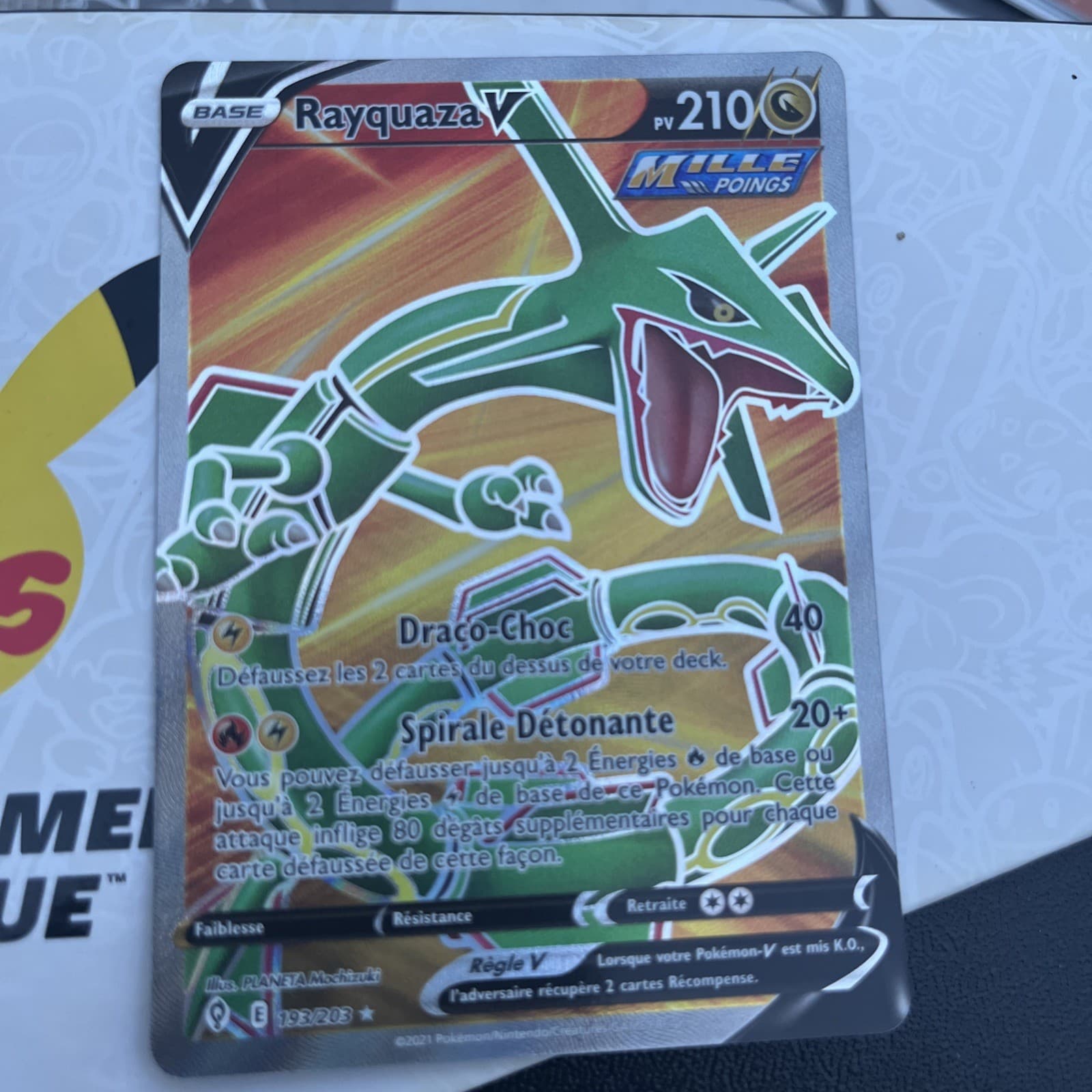 Rayquaza V Full Art 193/203 EB Celestial Evolution FR Pokemon Card