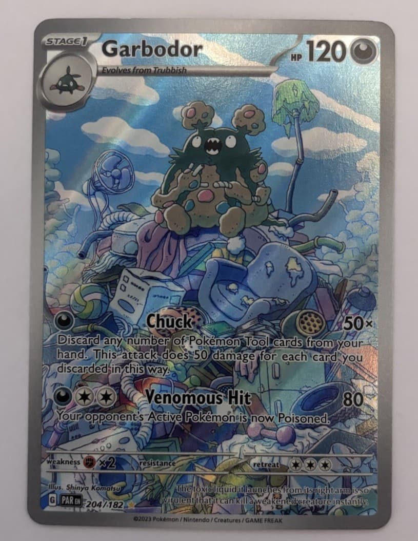 Garbodor 204/182 Sv04: Paradox Rift Holo Illustration Rare IR TCG