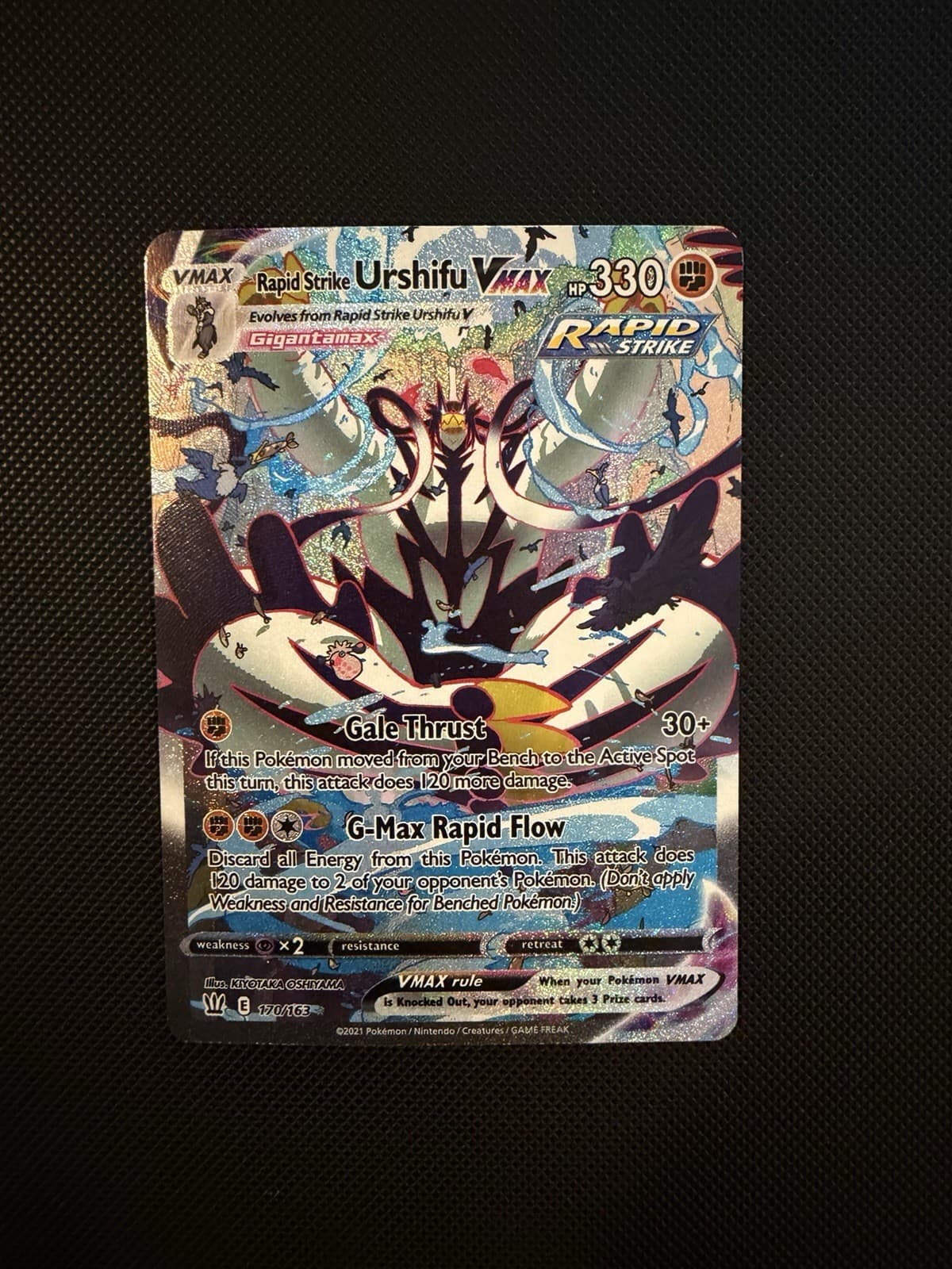 Battle Styles Rapid Strike Urshifu VMAX 170/163 Alternate Art Pokemon NM/M