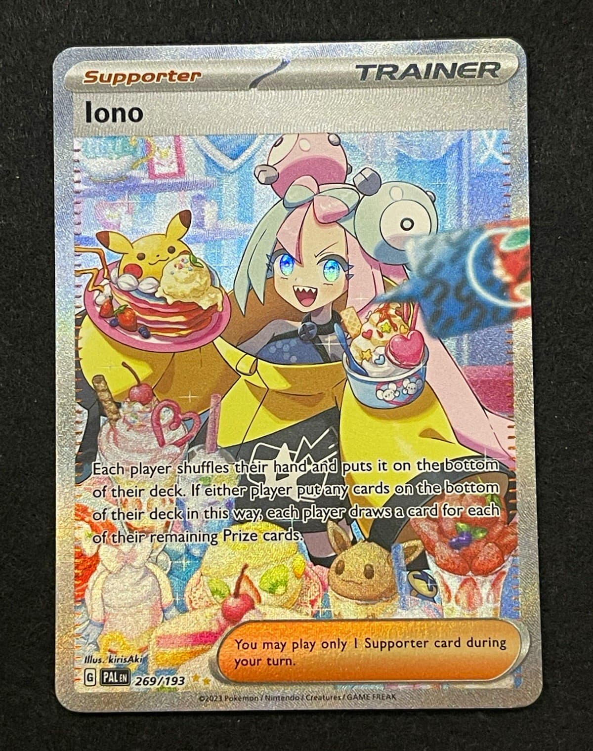 The Pokémon Company Iono 269/193 Paldea Evolved SIR Holo Trainer English