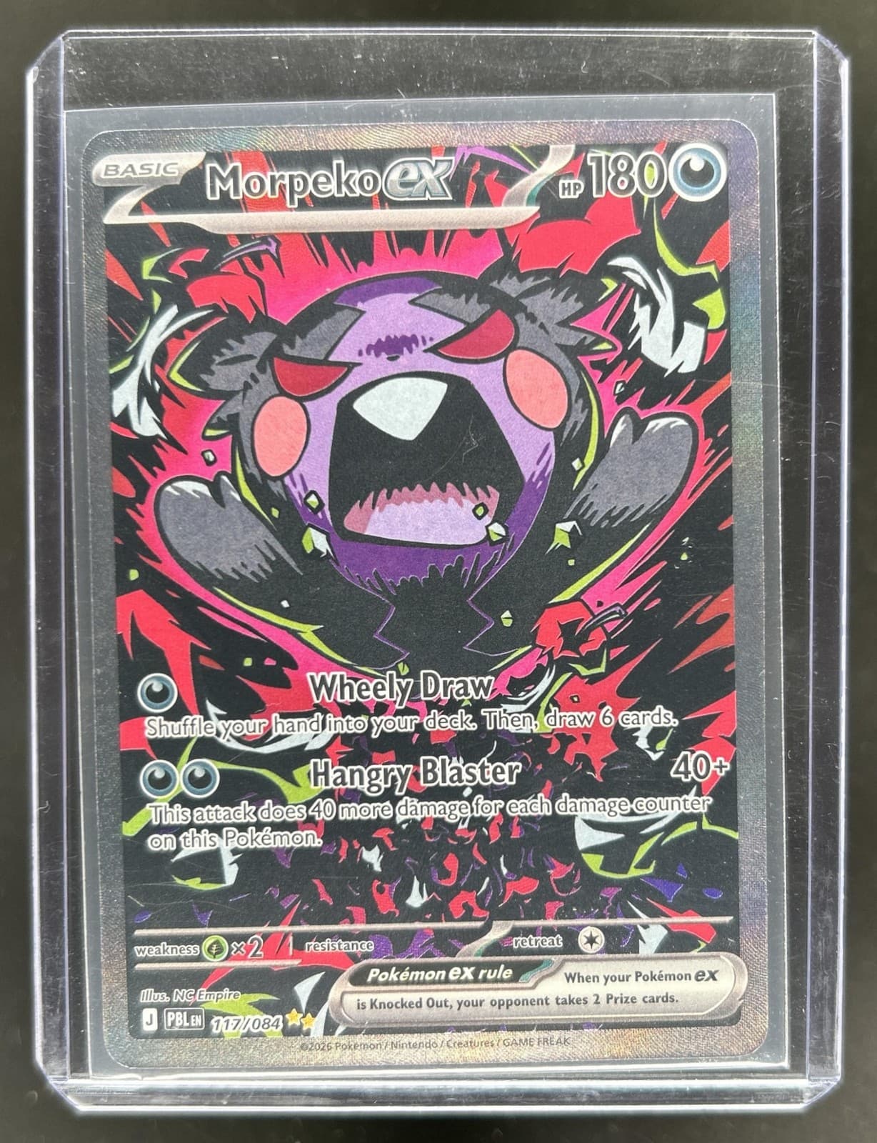 2026 Pokemon Pitch Black Morpeko ex Special Illustration Rare #117/084