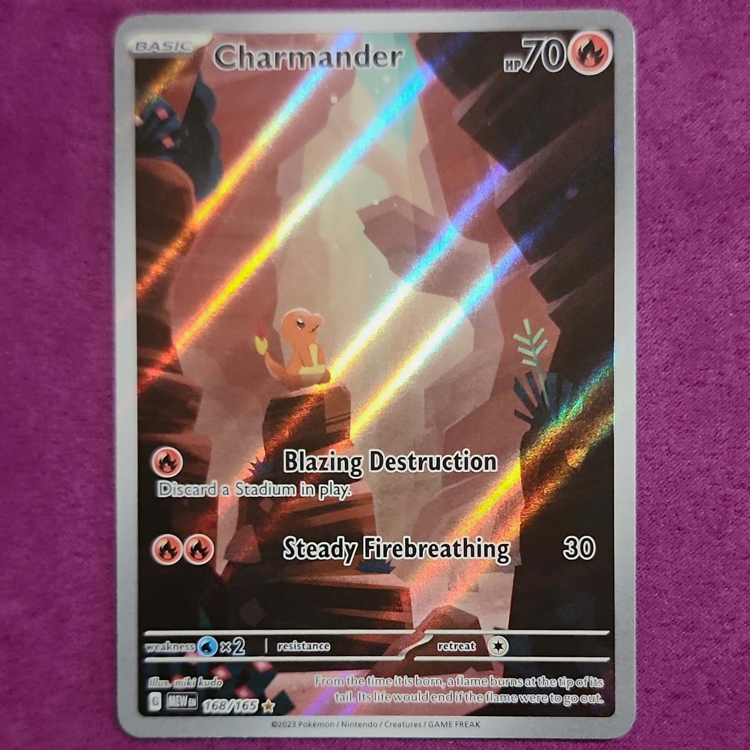 The Pokémon Company Charmander 168/165 SV 151 Illustration Rare Holo FA ENG