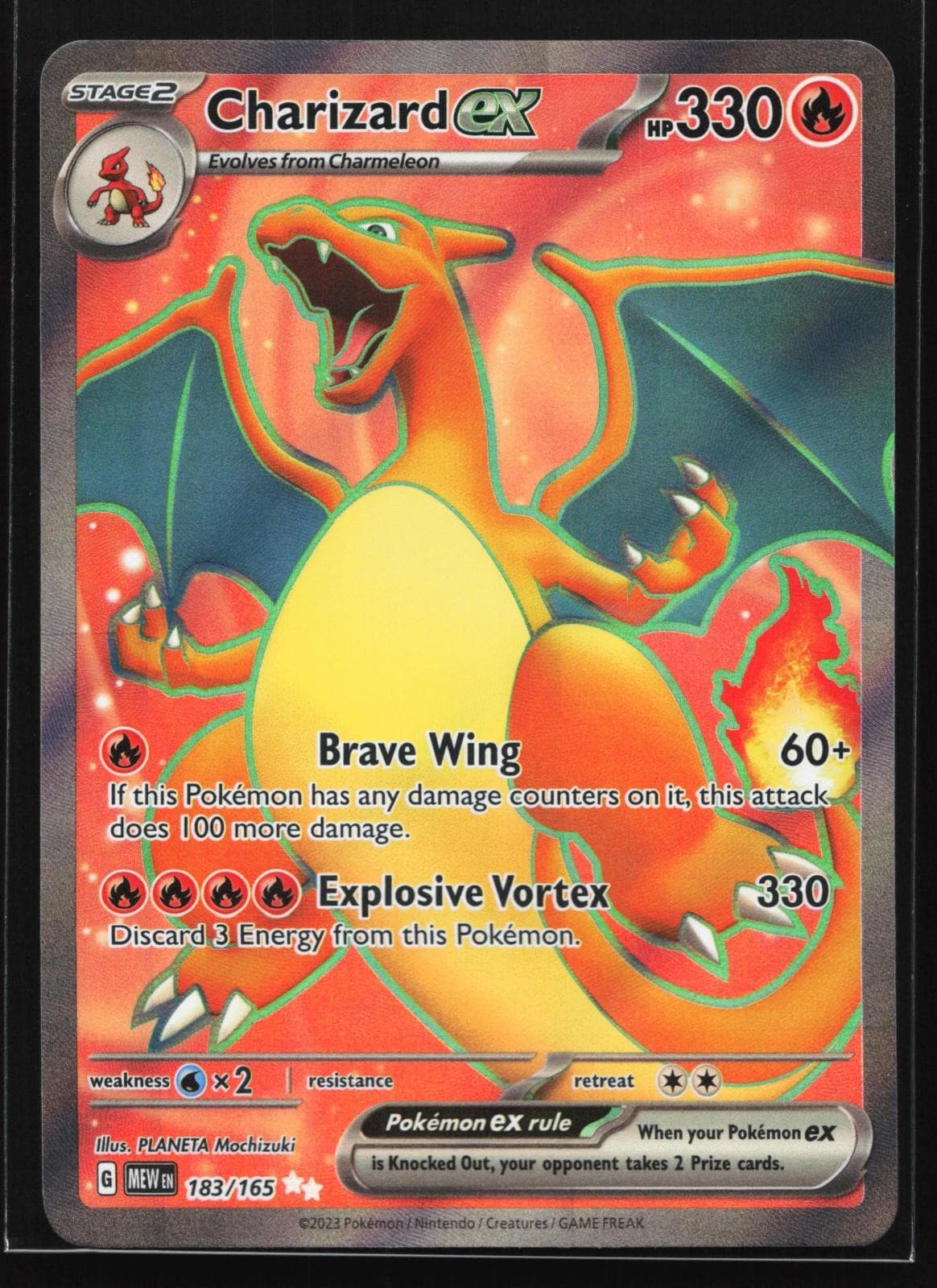 Charizard ex 183/165 151 Ultra Rare Holo Pokemon Card