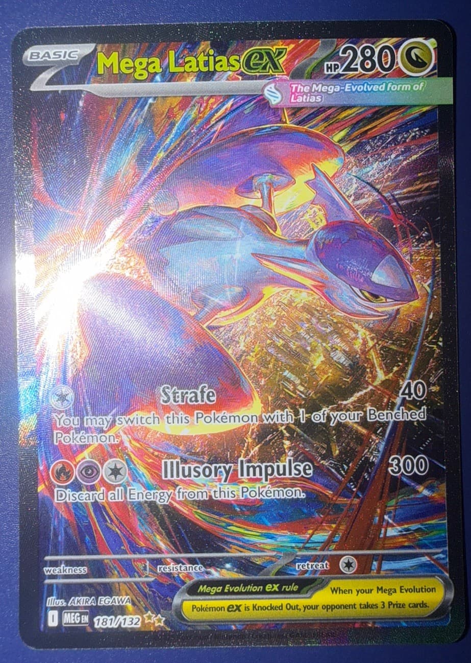 Pokemon TCG Mega Latias EX 181/132 Evolutions Secret Rare Full Art Holo Eng