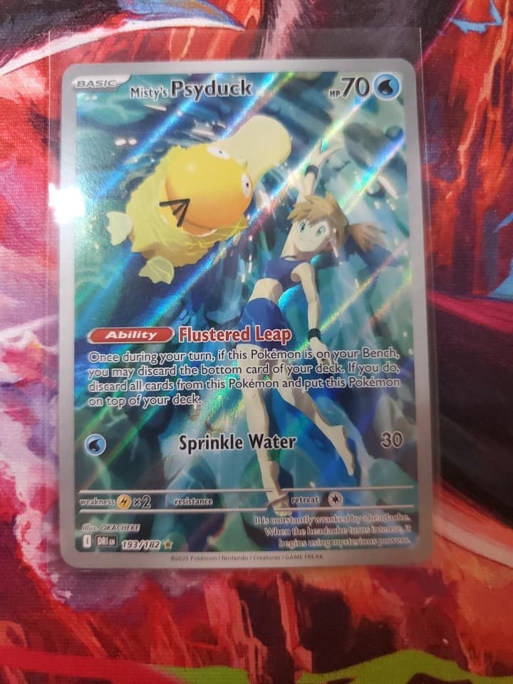 Misty's Psyduck 193/182 IR Holo English Sv10 Destined Rivals