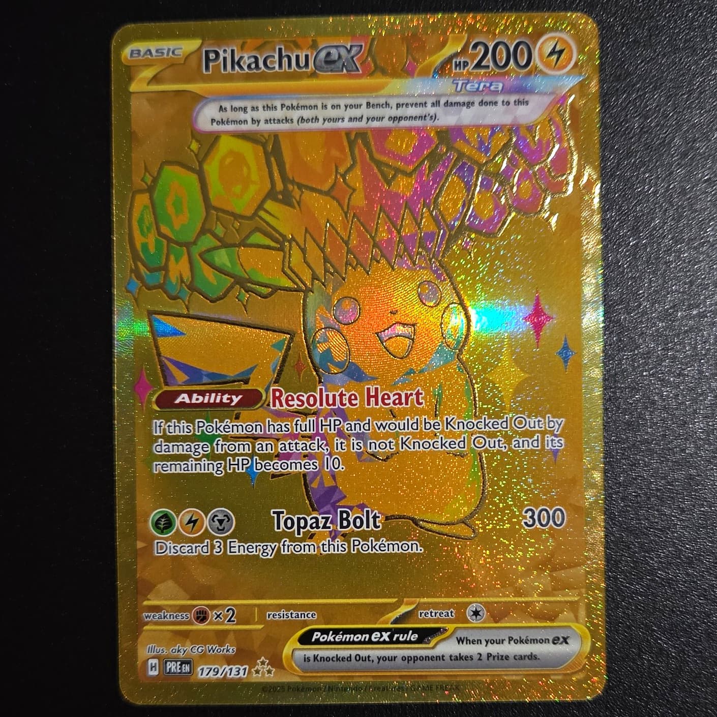 The Pokémon Company Pikachu ex Hyper Rare Holo 179/131 EN