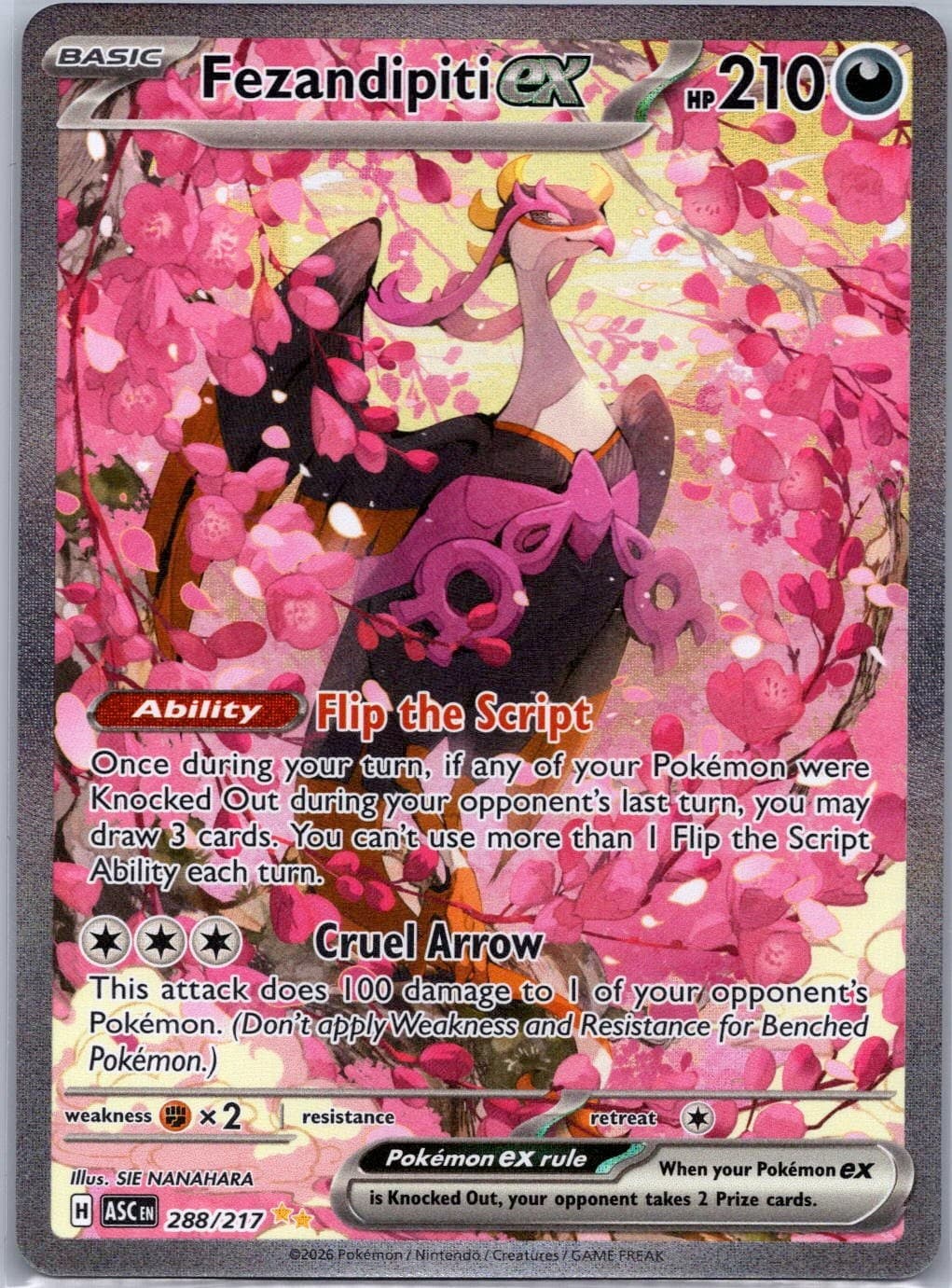 Fezandipiti ex Special Illustration Rare ME: Ascended Heroes 288/217