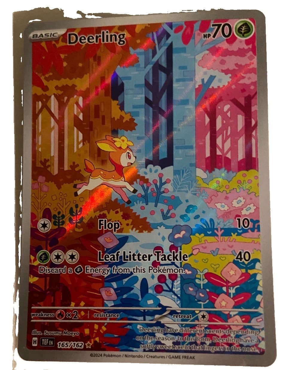 Deerling 165/162 Temporal Forces Illustration Rare IR Pokemon TCG 2024 NM