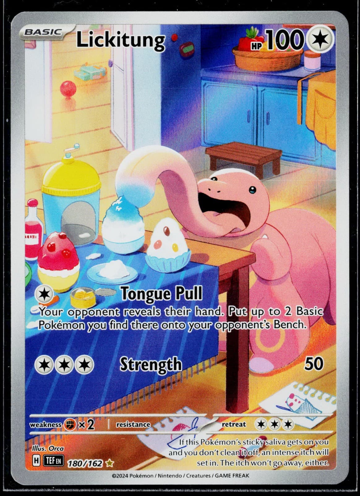 Lickitung Holo Illustration Rare SV05: Temporal Forces 180/162 NM