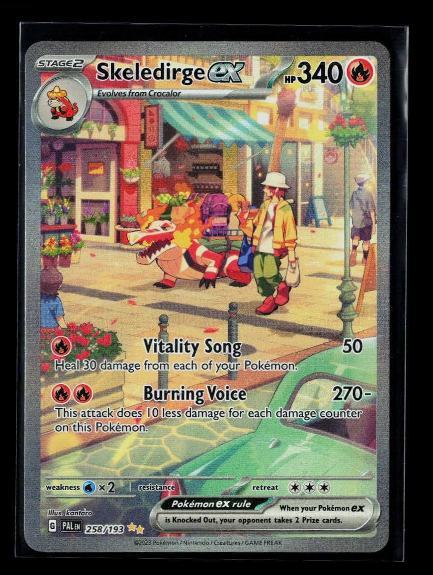 Pokemon 2023 Paldea Evolved Skeledirge EX SAR #258/193