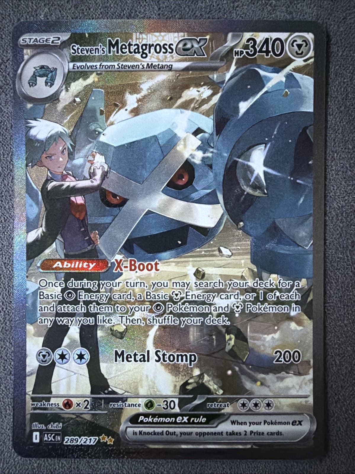 Steven's Metagross ex 289/217 Me: Ascended Heroes Holo