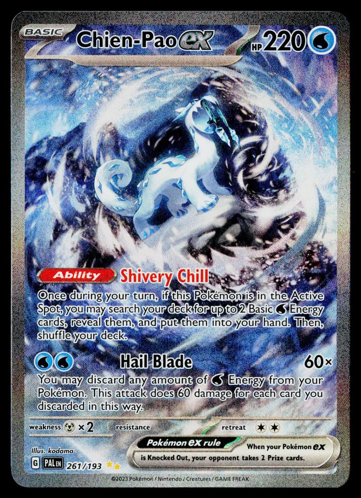Chien-Pao ex Holofoil EN [PAL - 261/193] NM