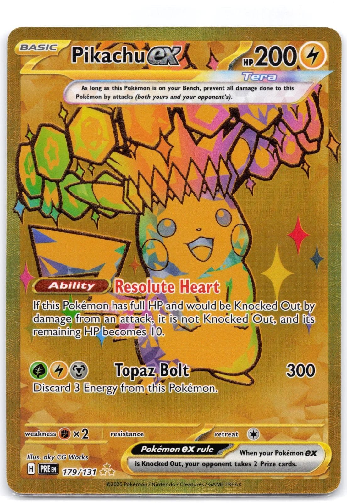 Pikachu ex 179/131 Holo Prismatic Evolutions