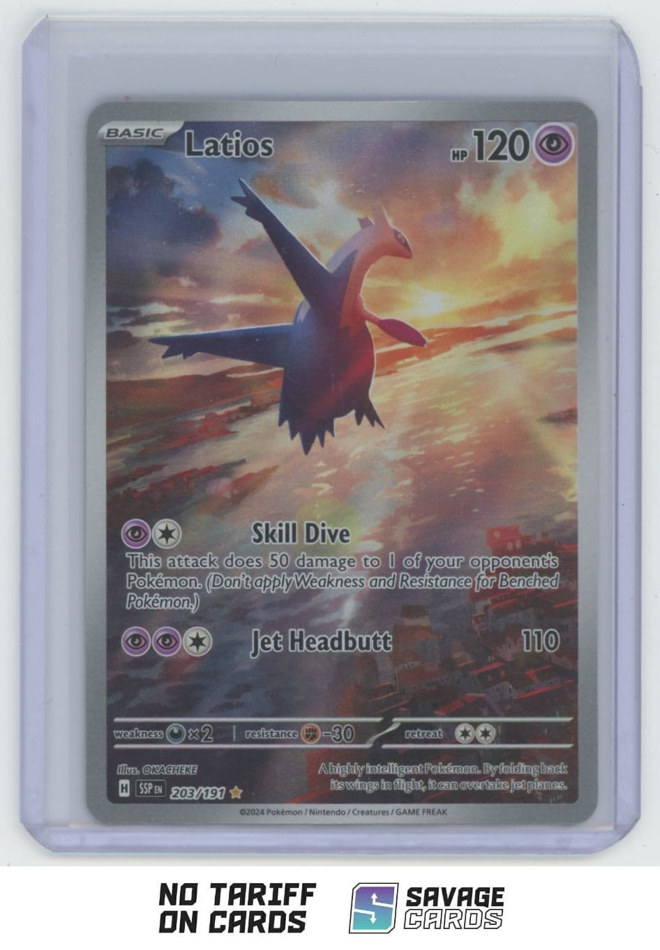 2024 Pokemon Surging Sparks Illustration Rare Latios #203/191